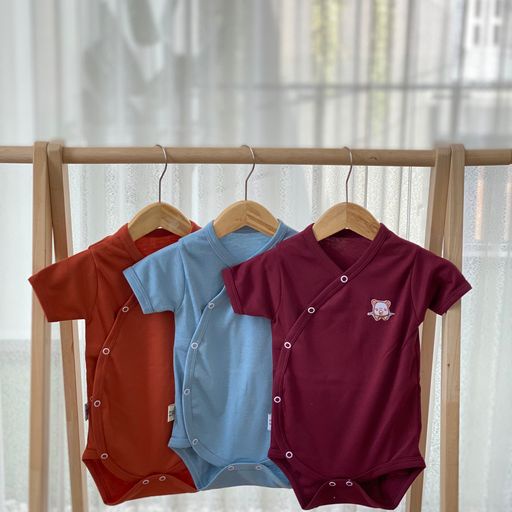 Cocopop Baby - Coco Kimono Baby Jumper ( 0 6 Bulan / 6 12 Bulan / 12 18 Bulan / 1 Tahun ) Baju Tidur Piyama Bayi Polos Kaos Katun Bayi Perempuan Laki Laki Cotton Baru Lahir Newborn