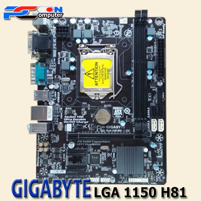 MOBO INTEL LGA 1150 H81 GIGABYTE GA H81M S2PV SERAGAM DDR3