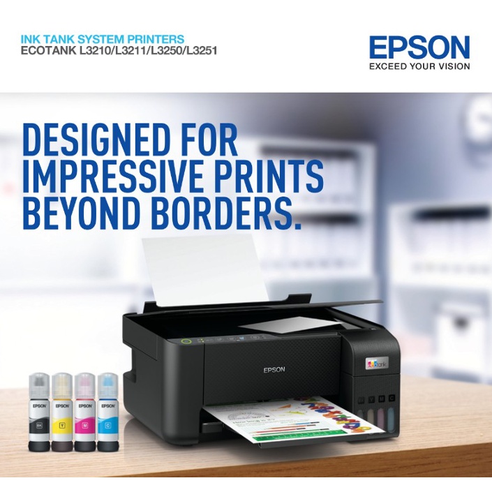 PRINTER EPSON L3250 L-3250 L 3250  PENGGANTI L3150 WiFi Direct A4 Print Scan Copy