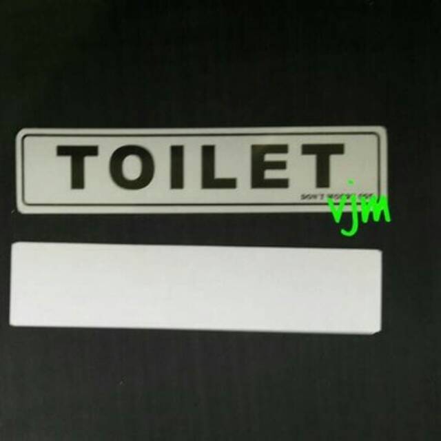 

Sign label pvc toilet 19,5 x4,5cm , sign label acrylic