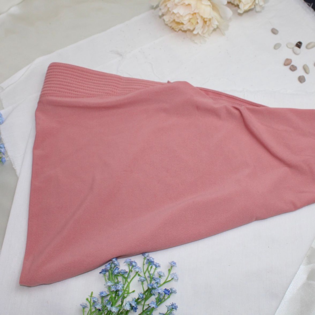 TF504 PREMIUM Jilbab Bergo Snada Hijab Sporty Instant Hijab Jersy Termurah Terlaris-DustyPink