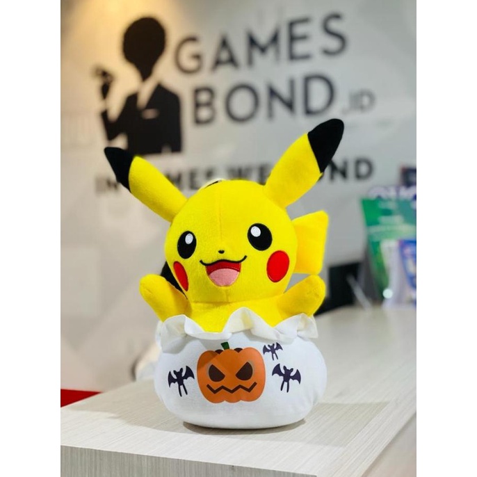 :>:>:>:>] Banpresto Pokemon Pikachu Halloween plush boneka original ori japan