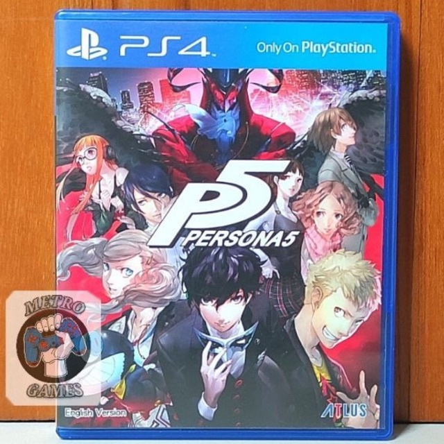 Persona 5 PS4 Kaset Playstation PS 4 5 Persona5 Vanilla PS5 PS5 CD BD Game Games Original Asli Royal Strikers striker Reg 3 Region 3 Asia