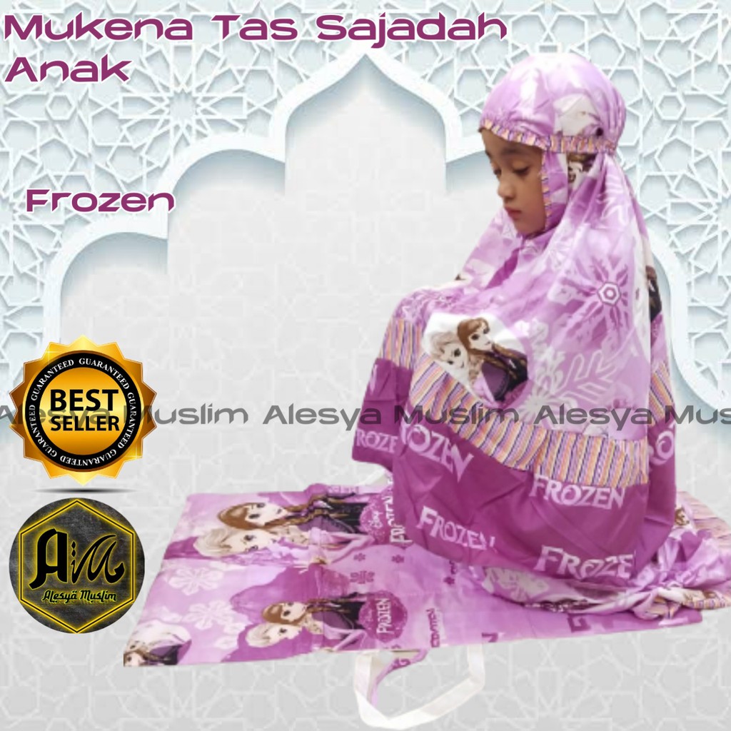 Mukena Anak Frozen Super/Tas Tebal