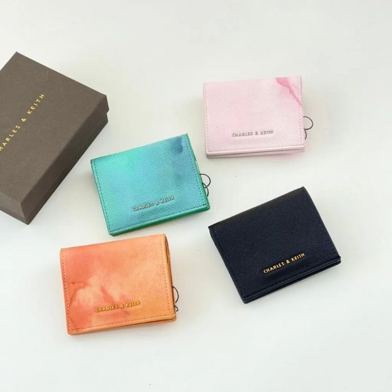 12.12 SALE  | CK Front Flap Watercolour-Print Small Wallet