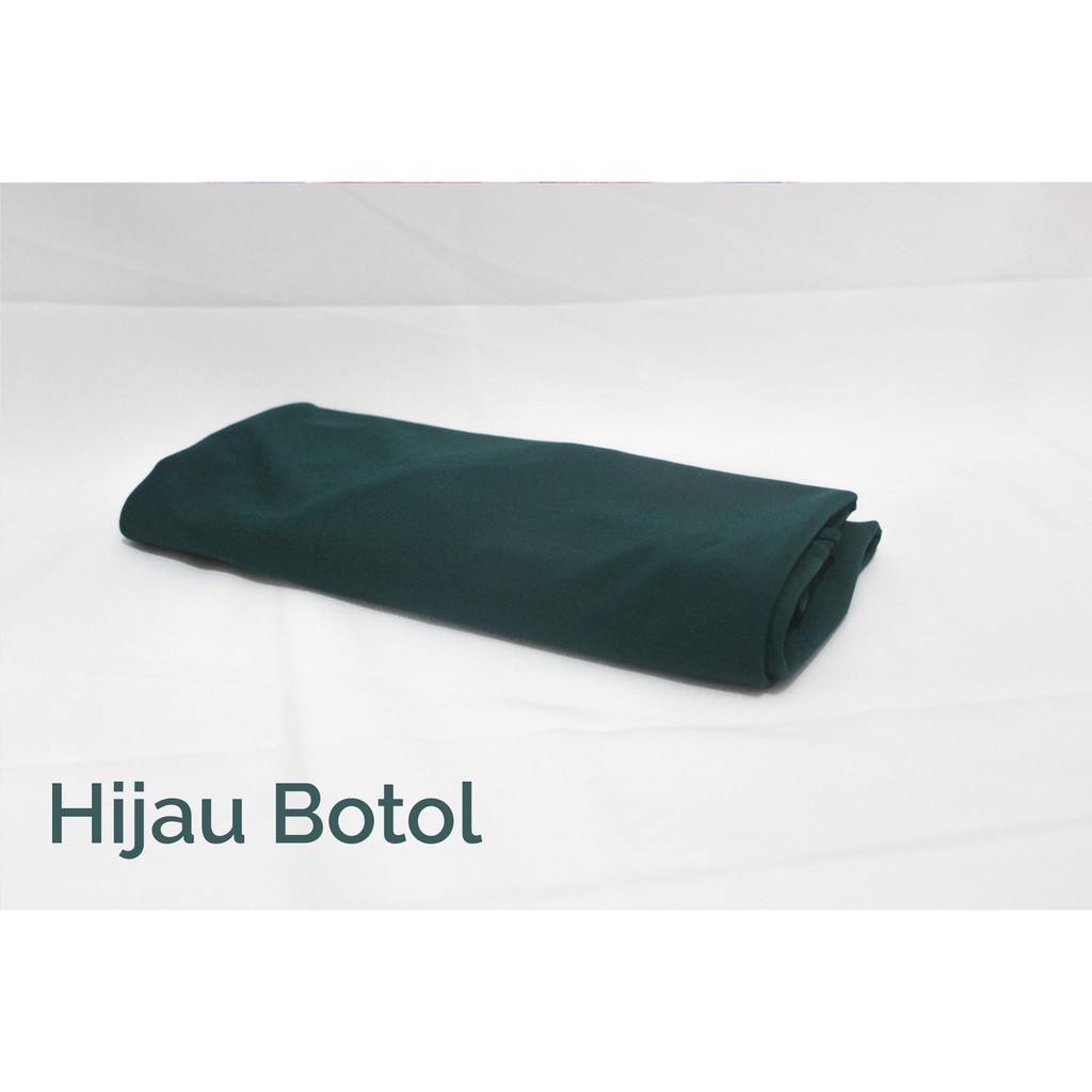 Hijab Sport Kerudung Olahraga Volly Sehari-hari Bahan Jersey-Hijau Botol