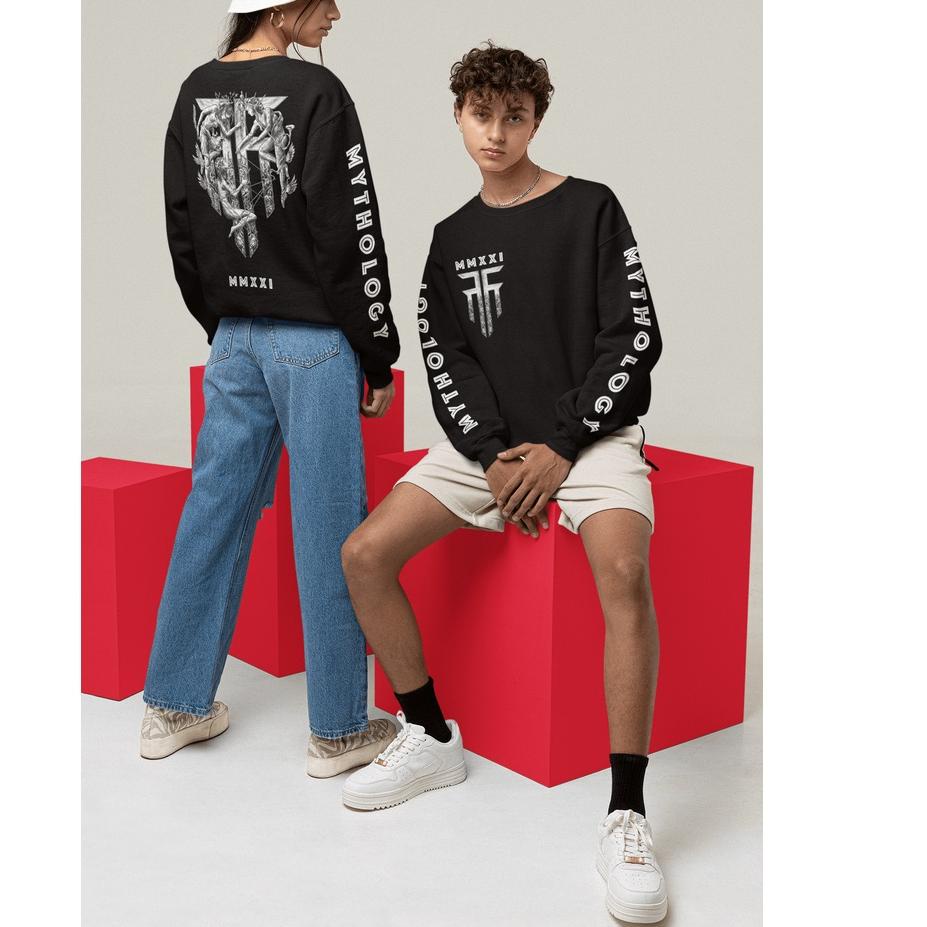 Terbaik.. Lastkiss Mythology Crewneck Black