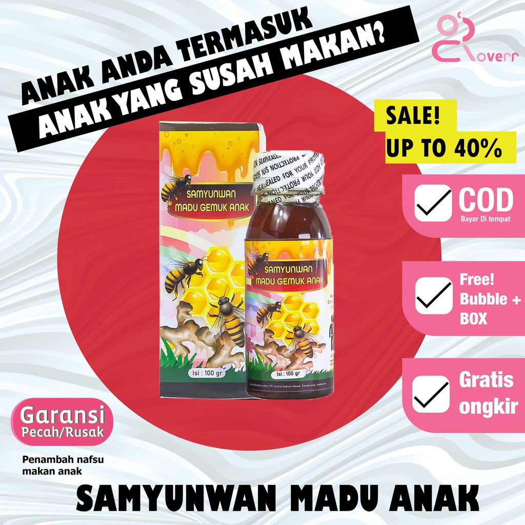 Suplemen Madu Vitamin Penambah Nafsu Makan Penggemuk Berat Badan Samyun Wan Anak Original BPOM