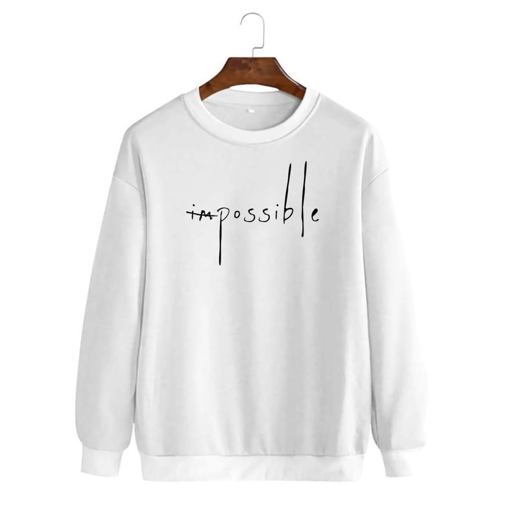 COD/ARPIOSSHOP - BAJU IMPOSSIBLE - SWEATER PRIA/WANITA MODEL KEKINIAN