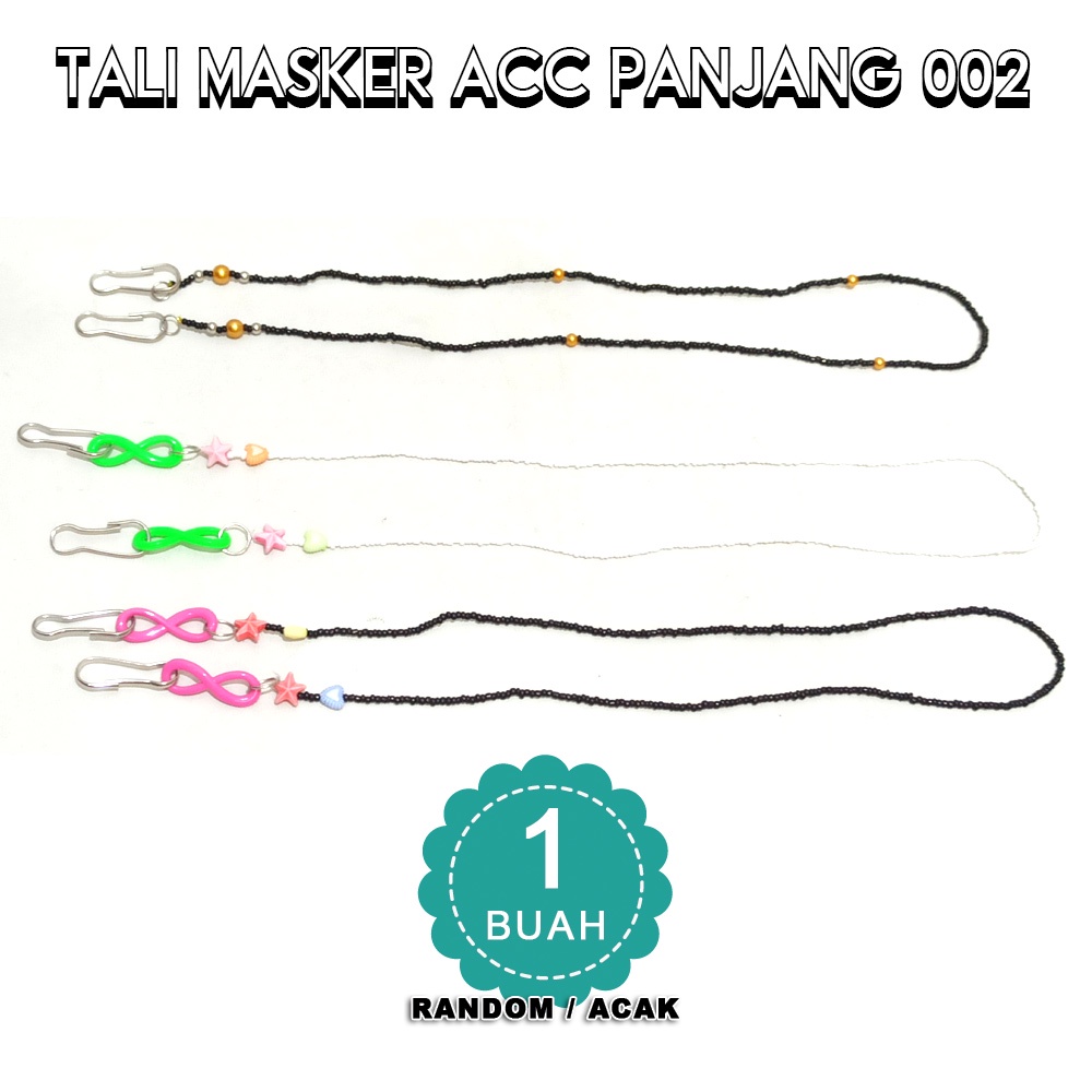 TALI MASKER Mutiara premium panjang - TALI MASKER ACC PANJANG 002