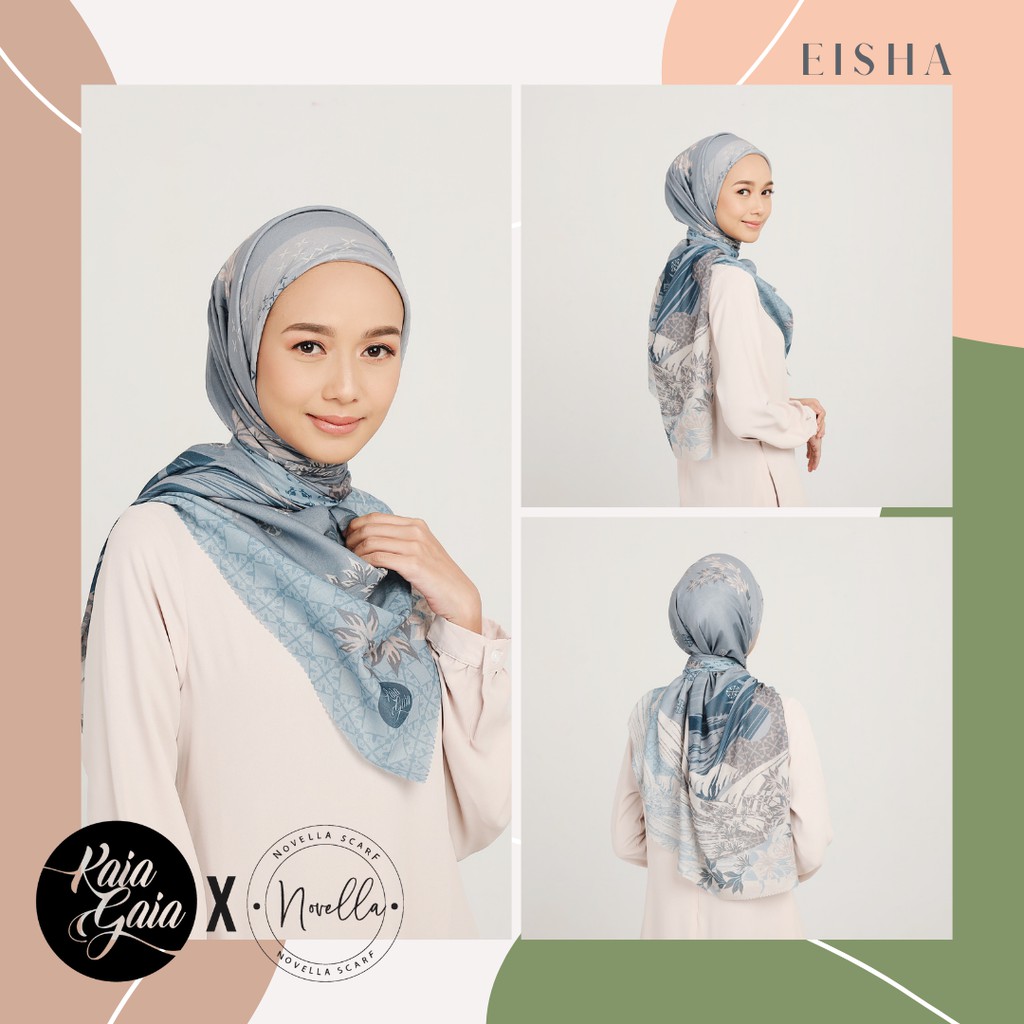 EISHA | THE NOVELLA SCARF X KAIAGAIA (Superfine Voal Hijab Premium)
