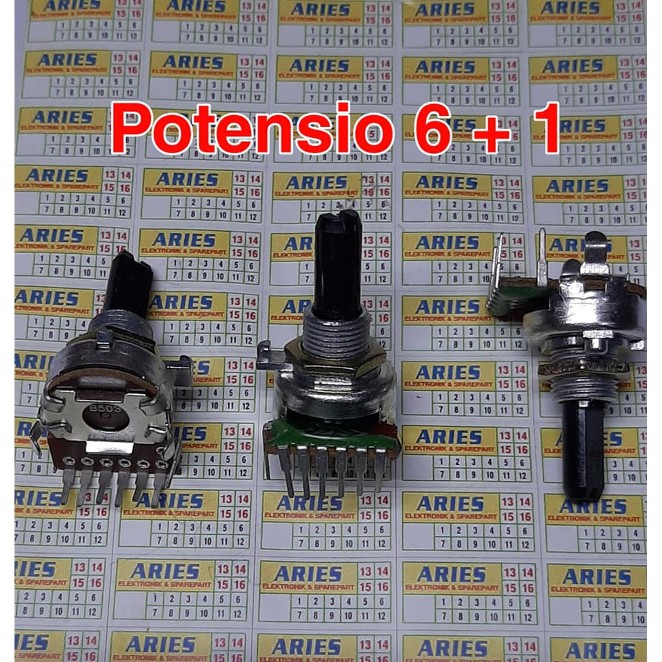 POTENSIO 6+1 PIN 7 PIN ATAU 7 KAKI