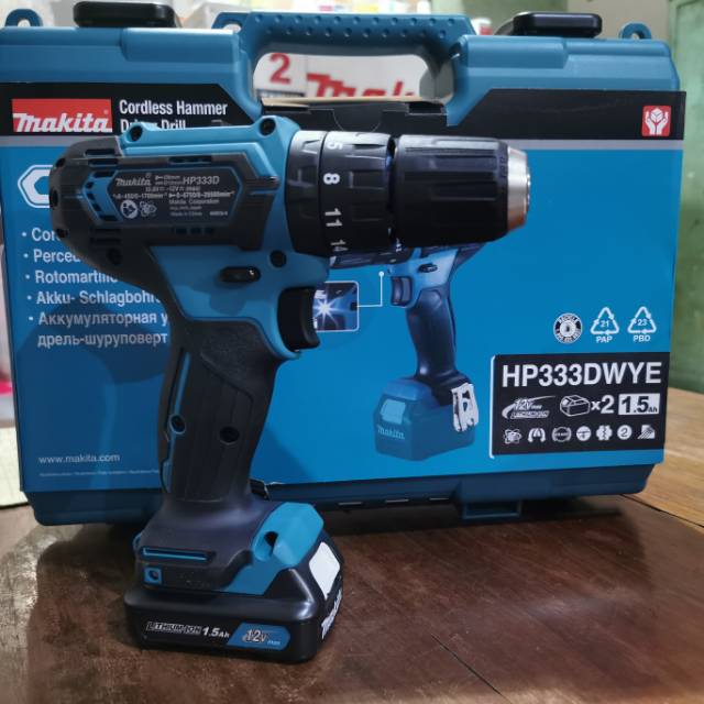 Mesin Bor Beton Cordless Makita HP333DWYE
