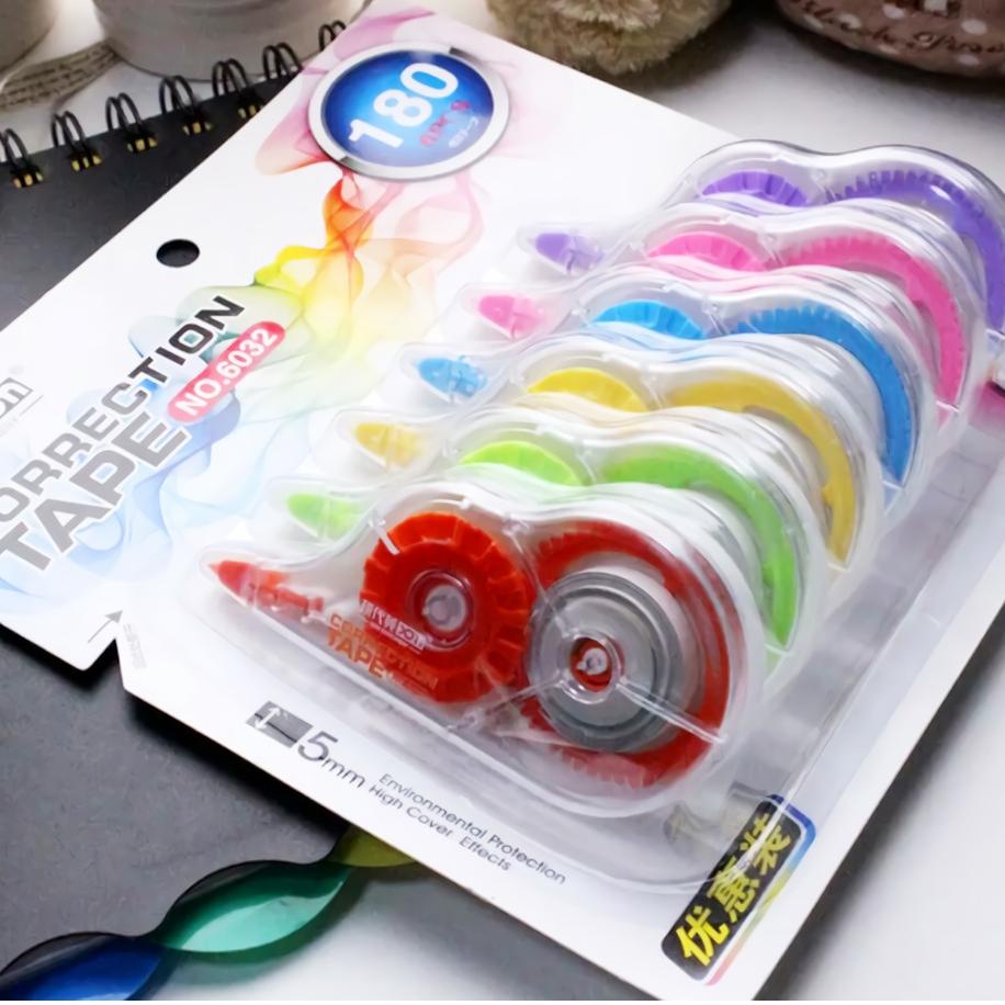 

6IN1 TIPE X KERTAS/SETIPO KERTAS ISI 6 PCS CORRECTION TAPE 180M ,,
