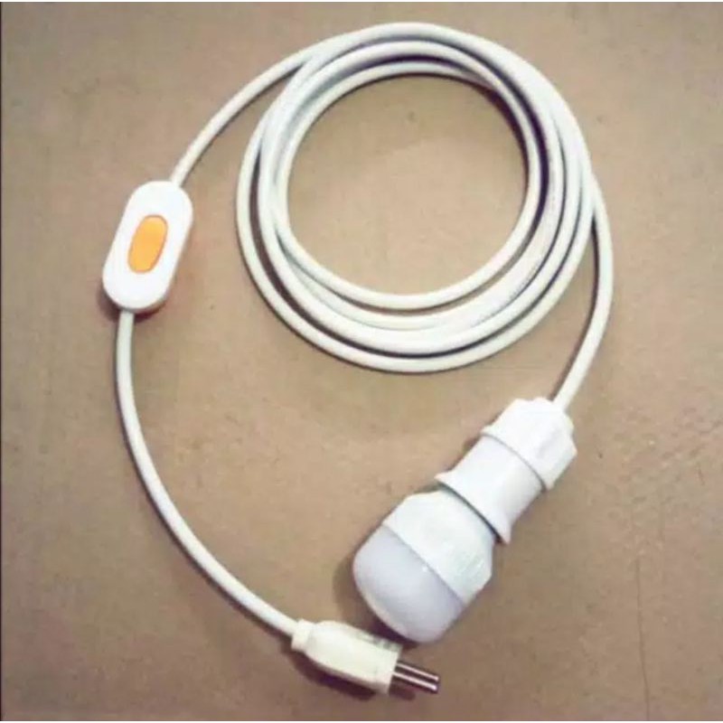 fiting gantung kabel 10 meter rumah lampu fiting lampu