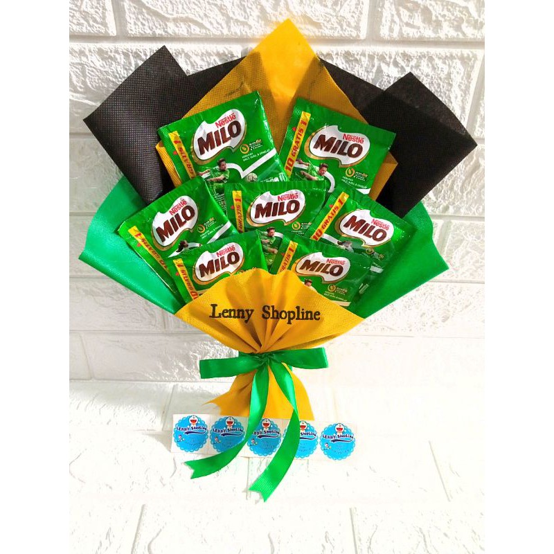 BUKET SNACK/CUSTOM ISI MILO  BUKET SNACK