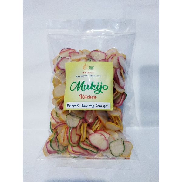 Kerupuk Bawang Mentah Super 250gr Bisa Goreng Pasir