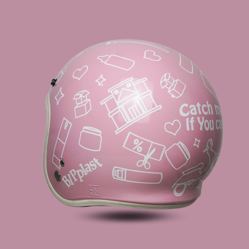 BIP PLAST Helm Bogo Dewasa Motif GIRLSTUFF