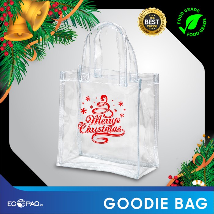 Paper Bag Mika- Goodie Bag Transparant - Tas Bening - 251031- Natal B (2pcs)