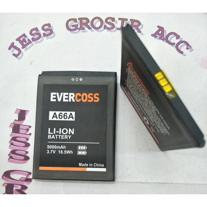 Baterai Battery Evercross Evercoss Cross A66A Double Power 5000Mah - Hitam