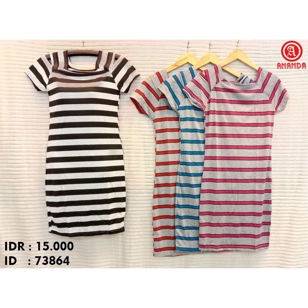 dres lengan pendek wanita dewasa ryton stretch