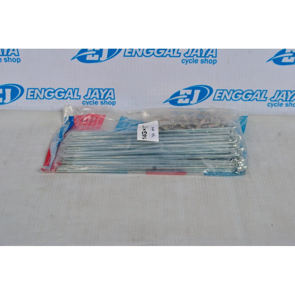 Jari Jari Ruji Sepeda Ukuran 18 Isi 72 pcs - Jari Jari Ruji Sepeda Lipat 16 Plus Panjang 160 mm