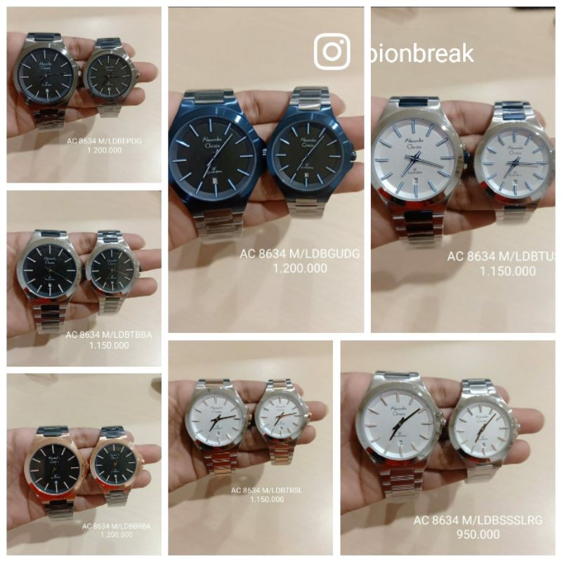 Alexandre Christie Classic Couple AC 8634 Classic | AC8634 Couple Original