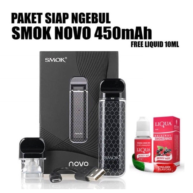 PAKET SIAP NGEBUL SMOK NOVO POD - NOVO POD SIAP NGEBUL