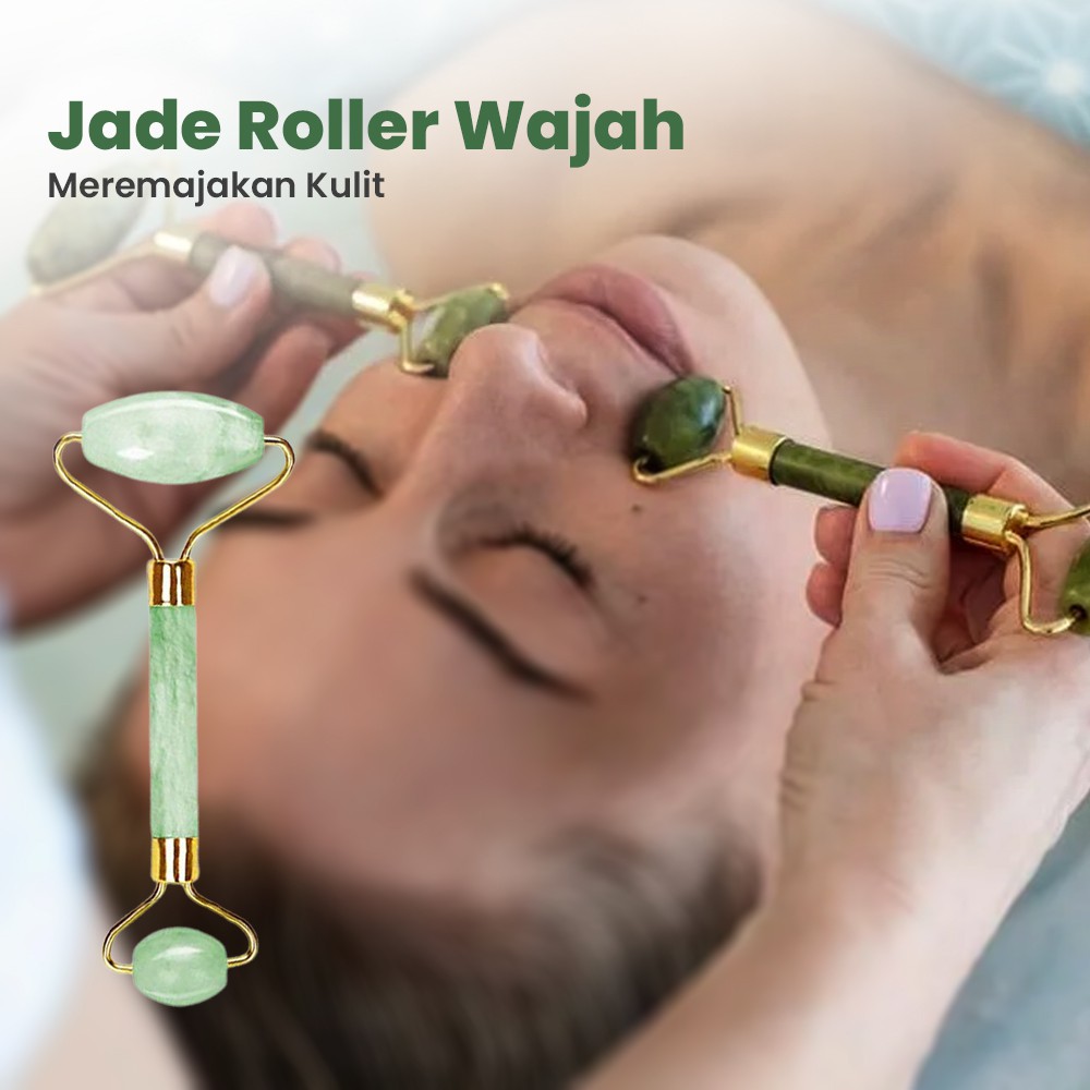 Jade Roller Face Alat Roller Wajah Facial Face Massage