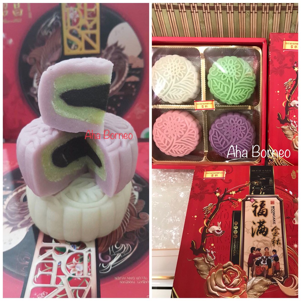 

Kue Bulan Snow Skin 4pcs / Siet Koh Kombinasi Khas Sau Chong Singkawang / Snow Skin Moon Cake