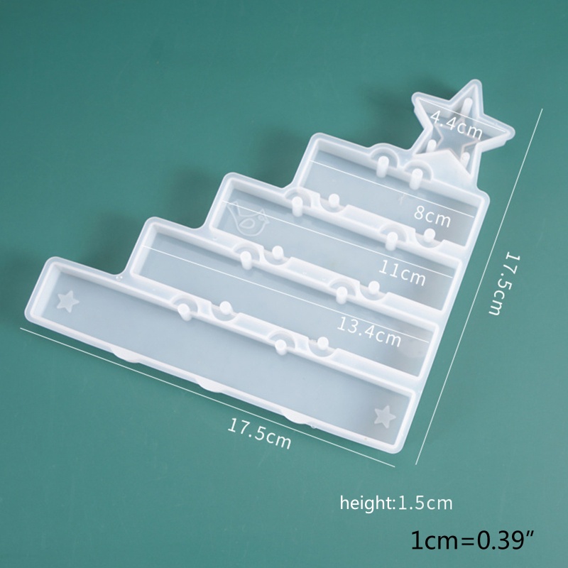 SIY  Crystal Epoxy Resin Mold Holiday Christmas Theme Listed Pendant Silicone Mould