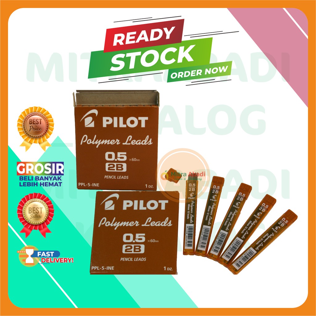 

(1 PCS) REFILL ISI PENSIL MEKANIK PILOT 0.5 2B POLYMER