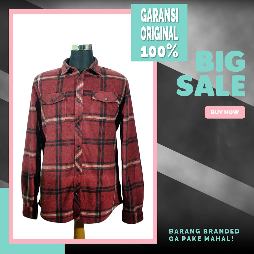 Original BNWOT O'Neill Plaid Flannel Shirt - Red/Black