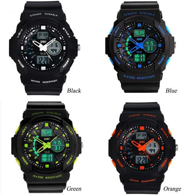 Jam Tangan Anak Skmei LED JT 92 Jam Tangan Strap Waterproof Sport Watch Stylish Keren Berkualitas