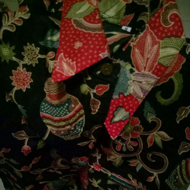 Sarimbit Keluarga/ Family Batik Rok N Blus Wanita Alena Gentong Hitam