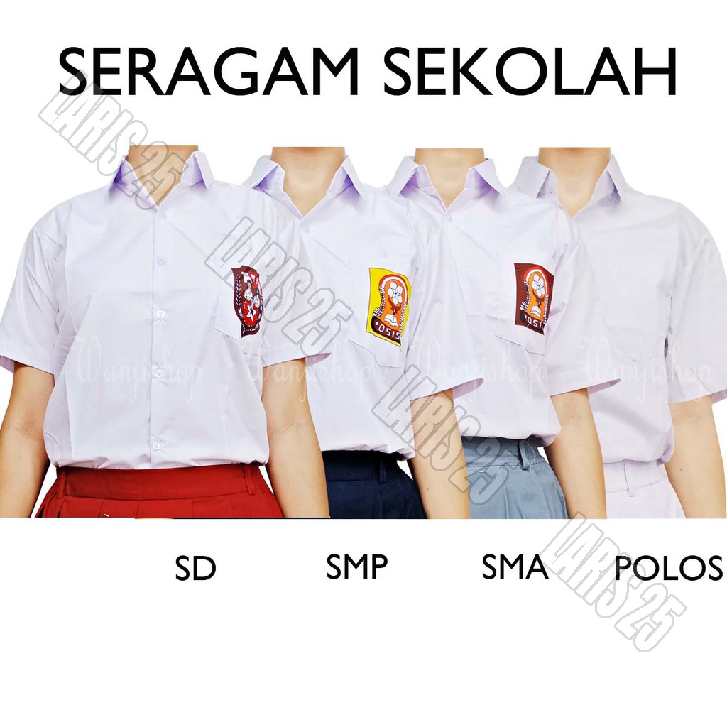 TERMURAH BAHAN KAIN ATASAN SERAGAM SEKOLAH SD SMP SMA TERLARIS KATUN MIKROTEX KAIN PUTIH ECERAN PER 0,5 Meter dan 1 meter