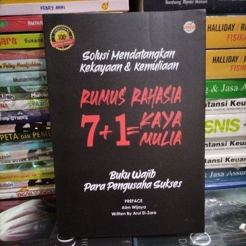 

original buku rumus rahasia 7+1= kaya mulia