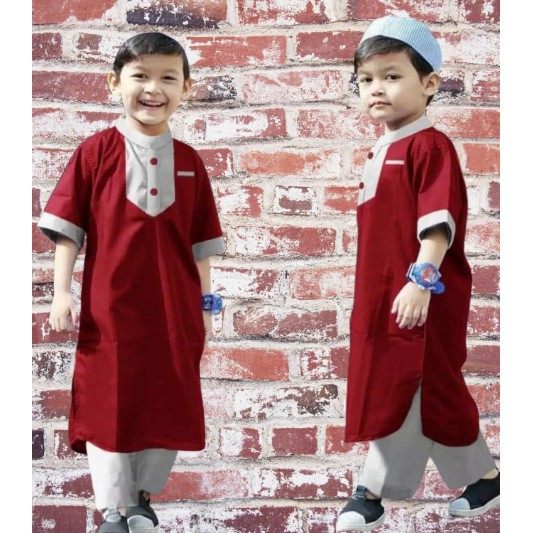 baju koko anak/ gamis anak / stelan koko anak model ust jefri