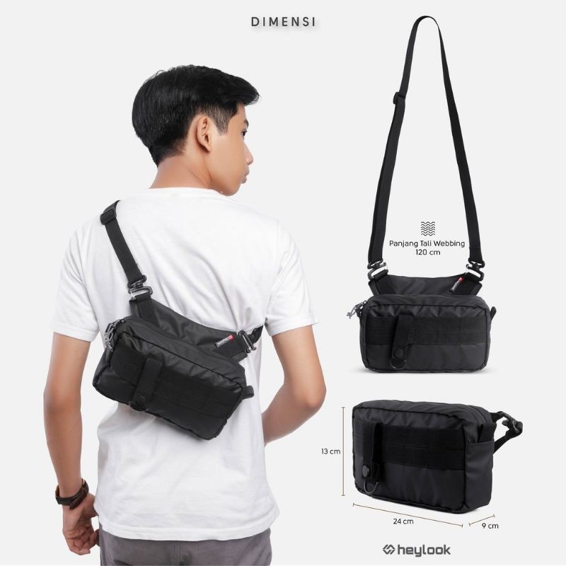 slingbag selempang pinggang handbag  semi kulit multipungsi