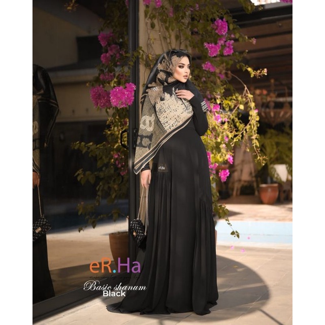 [ER.HA SYARI] GAMIS SYARI TERBARU / DRESS SET BASIC " SHANUM SET " BY ERHA