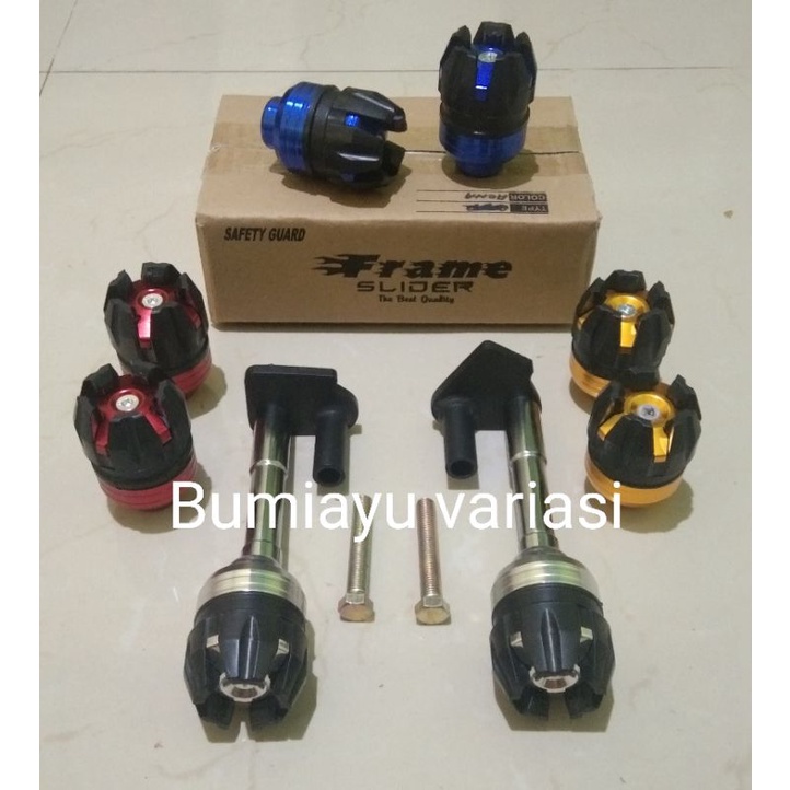 FRAME SLIDER  NEW R15 V 3 / MT15 & VIXION R / SEFTY GUARD / pengaman fering & body