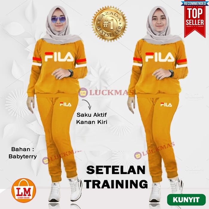 Setelan Olahraga, Training, Senam Wanita TERKINI TERMURAH LMS 03352 03456 03560 03664