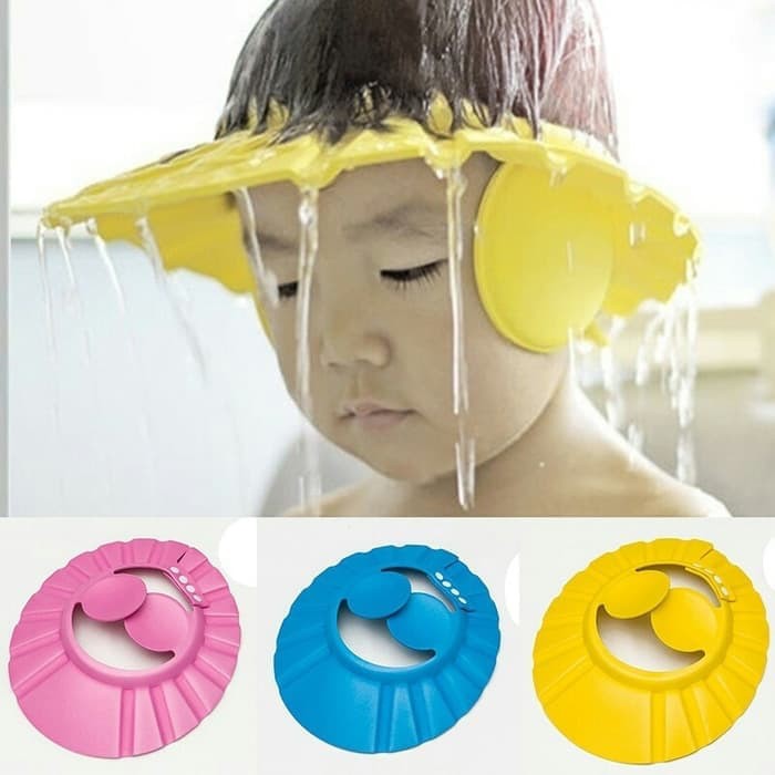 topi keramas anak  penutup telinga shower cap kids BB-27 KODAKI