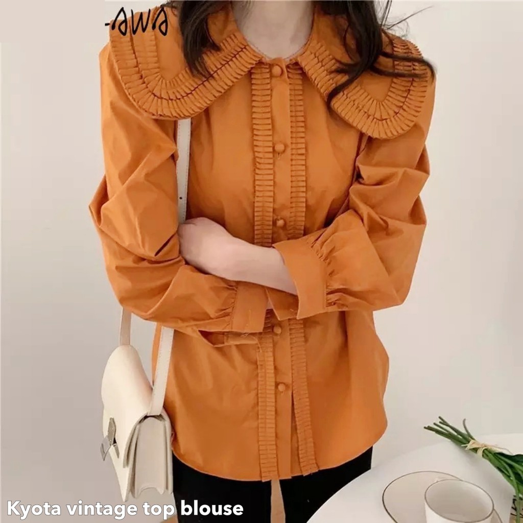 Kyota vintage top blouse -Thejanclothes