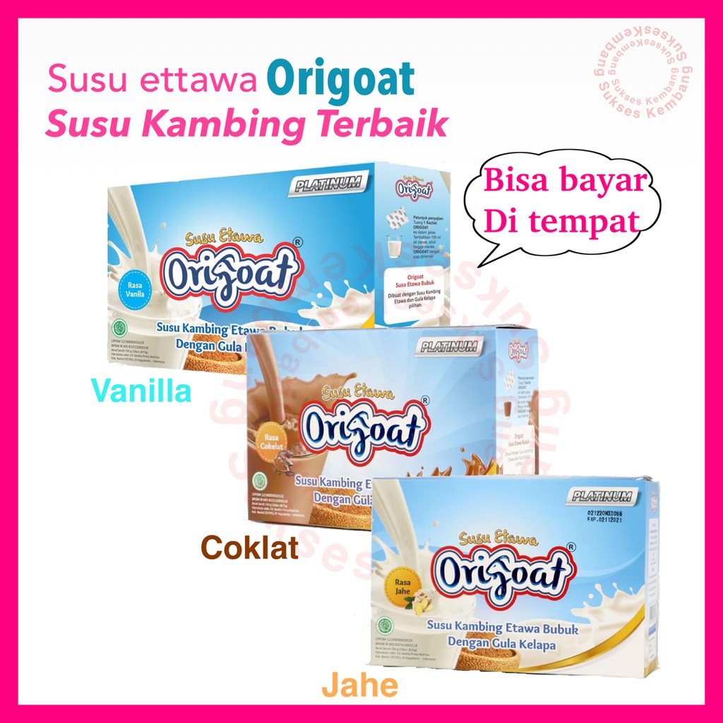 

ORIGOAT SUSU KAMBING ETTAWA BELI 5 GRATIS 1
