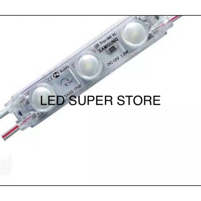 Lampu Modul LED Samsung 6313 Saso 2835 3 LED 12V Putih - 100pc