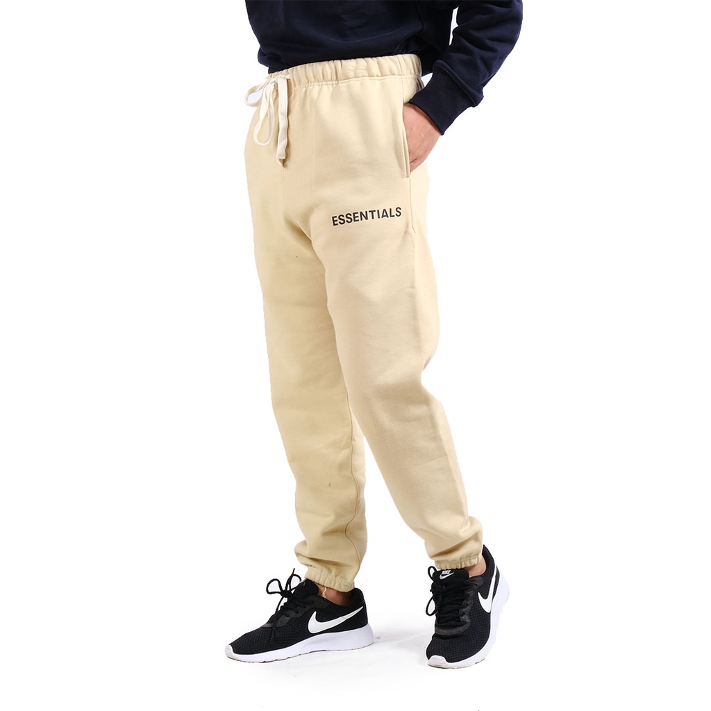 FOG Essentials Reflective Fleece Jogger Pants Khaki