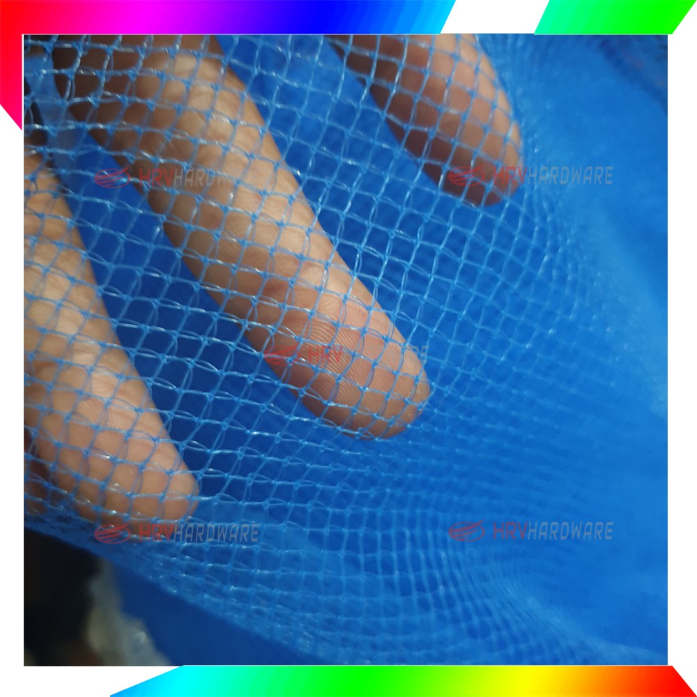 Eceran Jaring Polynet Biru Net Pengaman Safety Konstruksi Bangunan Lebar 1.3Mtr x Panjang sd 100Mtr