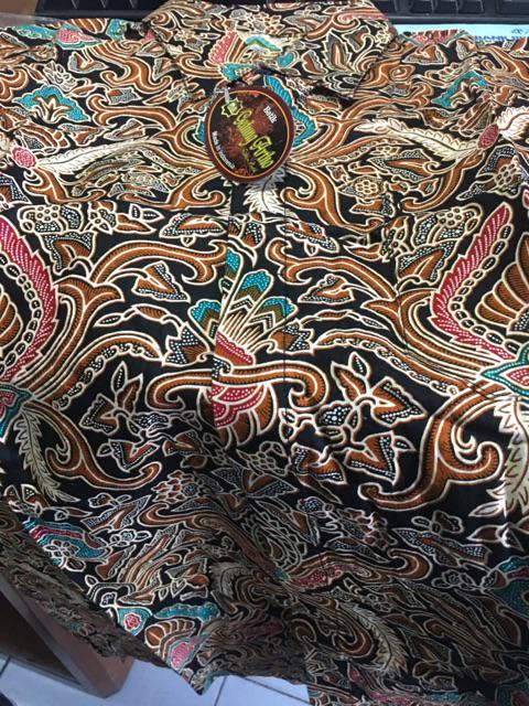 Bswart Batik Hrb026 Kenongo Hem Pendek Padi Pekalongan M L Xl Batik Pria Murah Modern Grosir