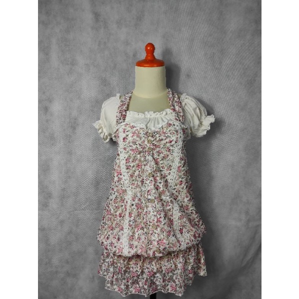 liz lisa dress jepang kawaii bunga shabby sabrina